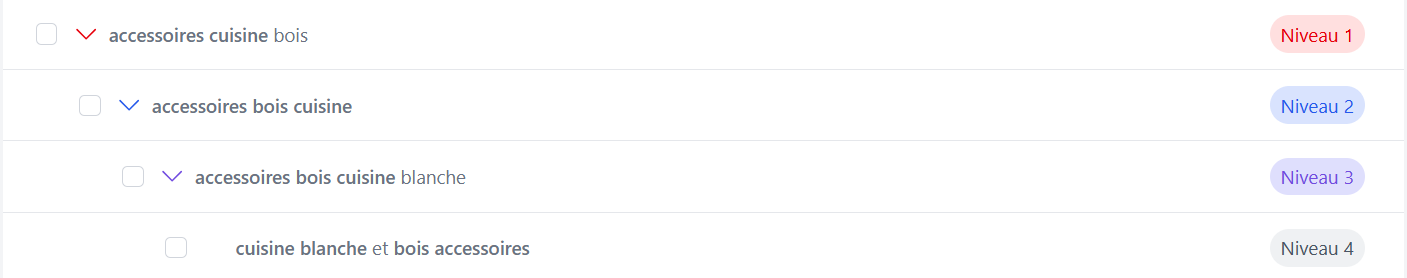 CAPTURE PIN SUGGEST – Keyword Tool avec le mot-clé principal et ses suggestions